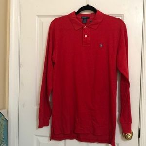 Polo boys. Size XL (20). Red. Long sleeve. NWT